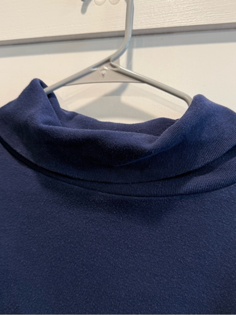 Classic Navy Turtleneck Top - Picture 4 of 6